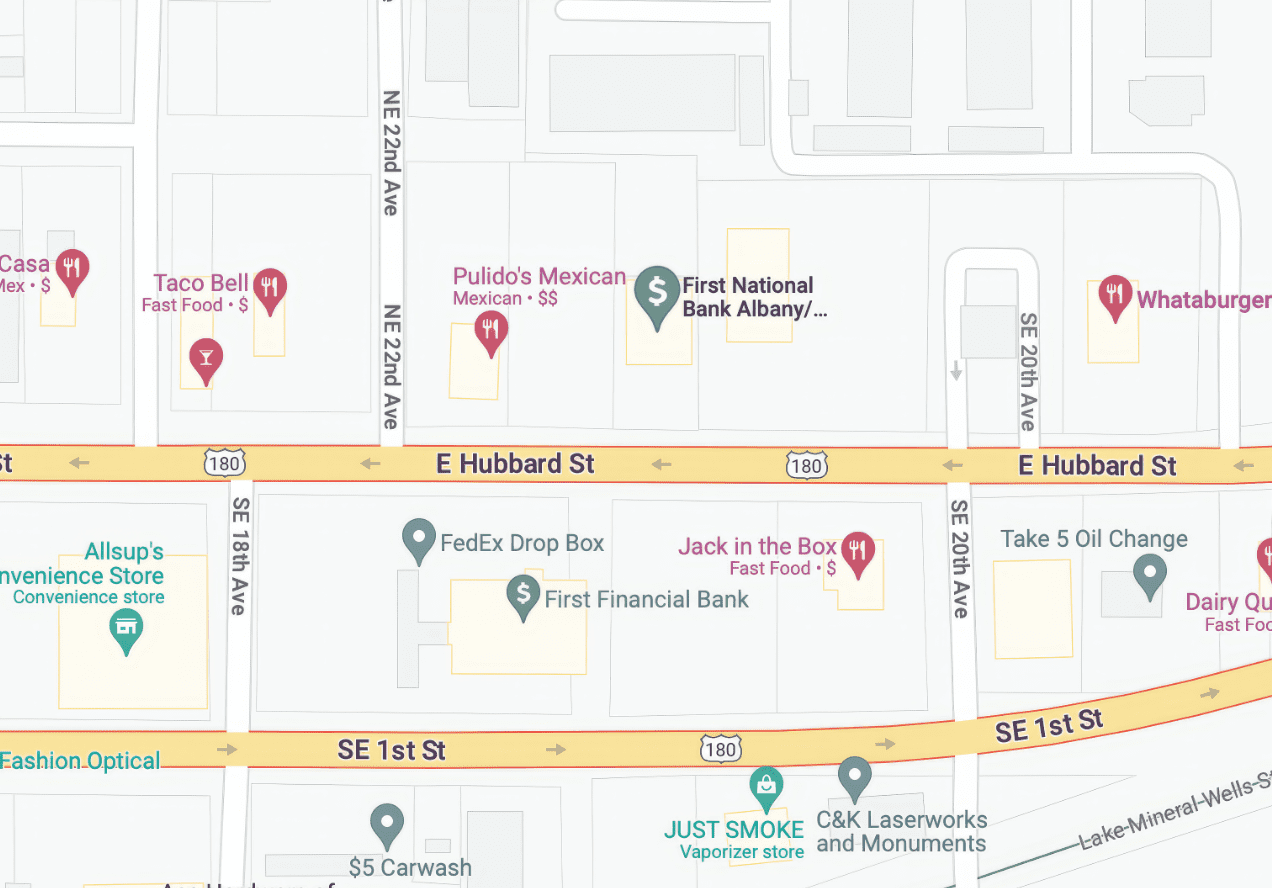 Mineral Wells-map