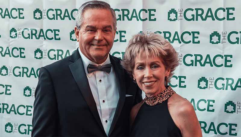 Couple at the Grace Gala held in Abilene, Texas.